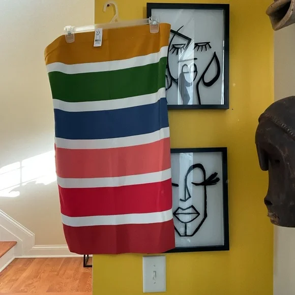 NY & Co Strapless Stripe Sweater Dress Size XXL NWT - Picture 2 of 6